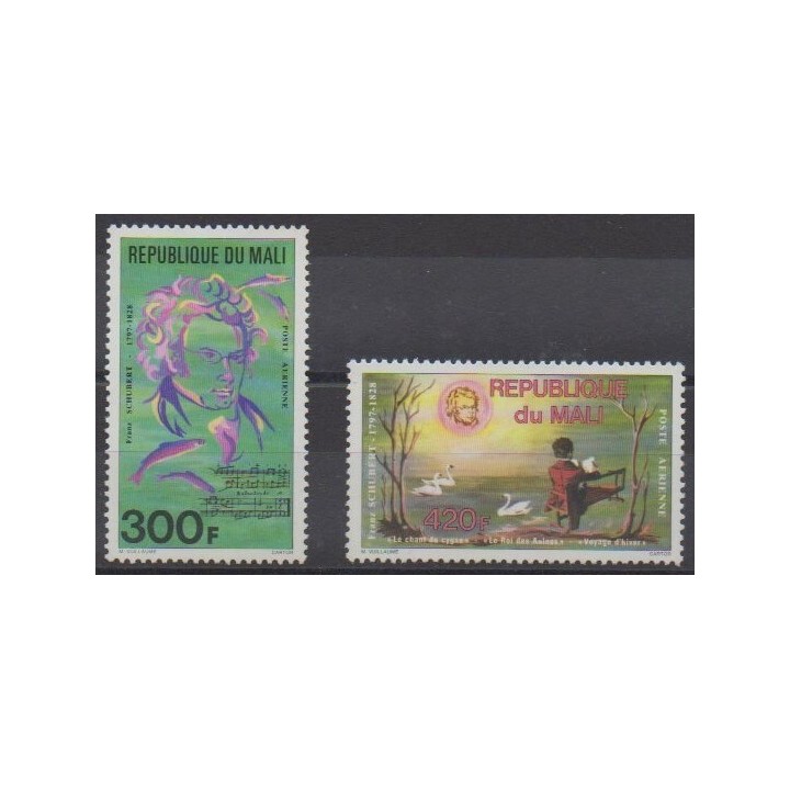 Acheter ces timbres du Mali de l'année 1978 (No PA318/PA319).
