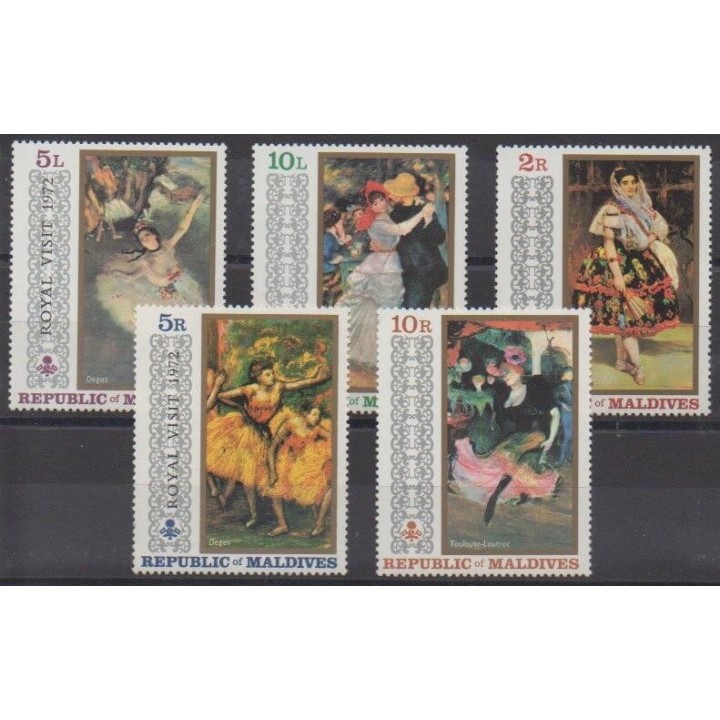 Buy this set of stamps of Maldives of the year 1971 (Nb 358/362).