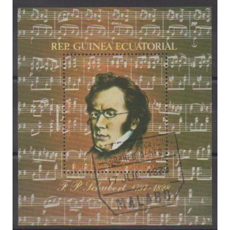 Guinée équatoriale - 1980 - No BF Franz Schubert - Musique - Oblitéré