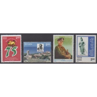 Acheter cette série de timbres d'Inde de l'année 1995 (No 1262/1265).