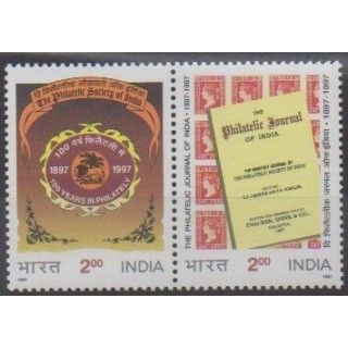 Buy this set of stamps of India of the year 1997 (Nb 1314/1315).