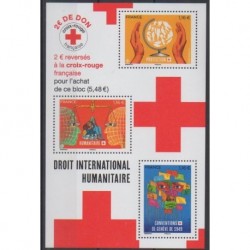 France - Blocks and sheets - 2022 - Nb BF Droit humanitaire - Health or Red cross