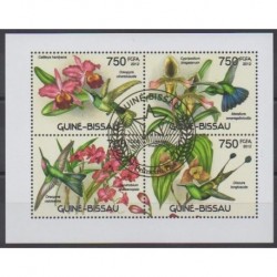 Guinea-Bissau - 2012 - Nb 4338/4341 - Orchids - Birds - Used