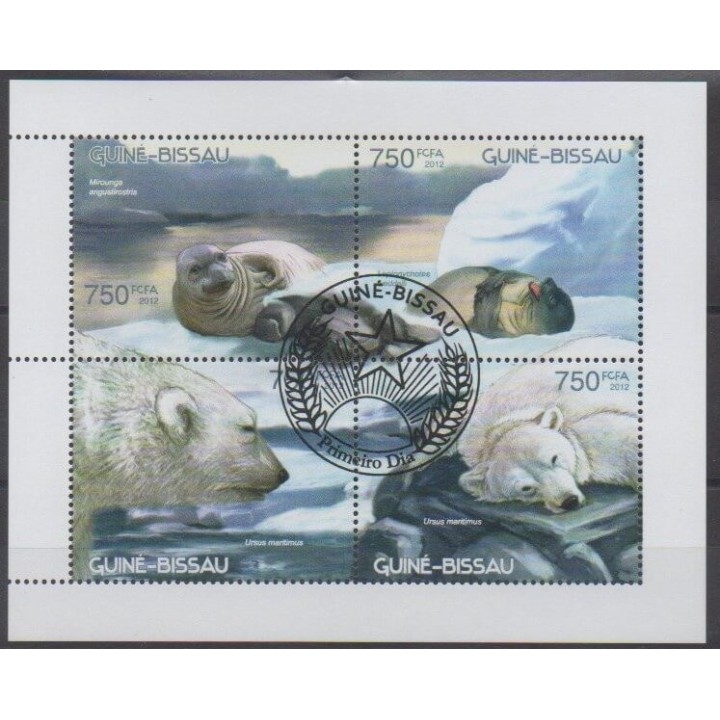 Acheter cette série de timbres de Guinée-Bissau de l'année 2012 (No 4486/4489). - Oblitéré