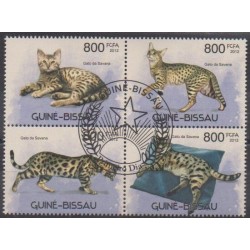 Guinée-Bissau - 2012 - No 4306/4309 - Chats - Oblitérés