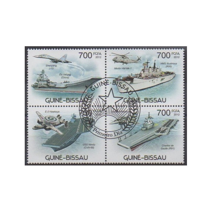 Acheter cette série de timbres de Guinée-Bissau de l'année 2012 (No 4298/4301). - Oblitéré