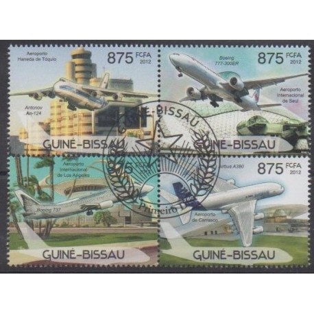 Guinée-Bissau - 2012 - No 4250/4253 - Aviation - Oblitérés