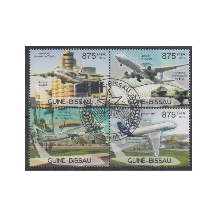 Acheter cette série de timbres de Guinée-Bissau de l'année 2012 (No 4250/4253). - Oblitéré