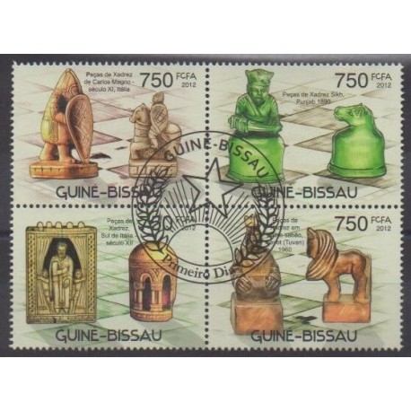 Guinea-Bissau - 2012 - Nb 4262/4265 - Chess - Used