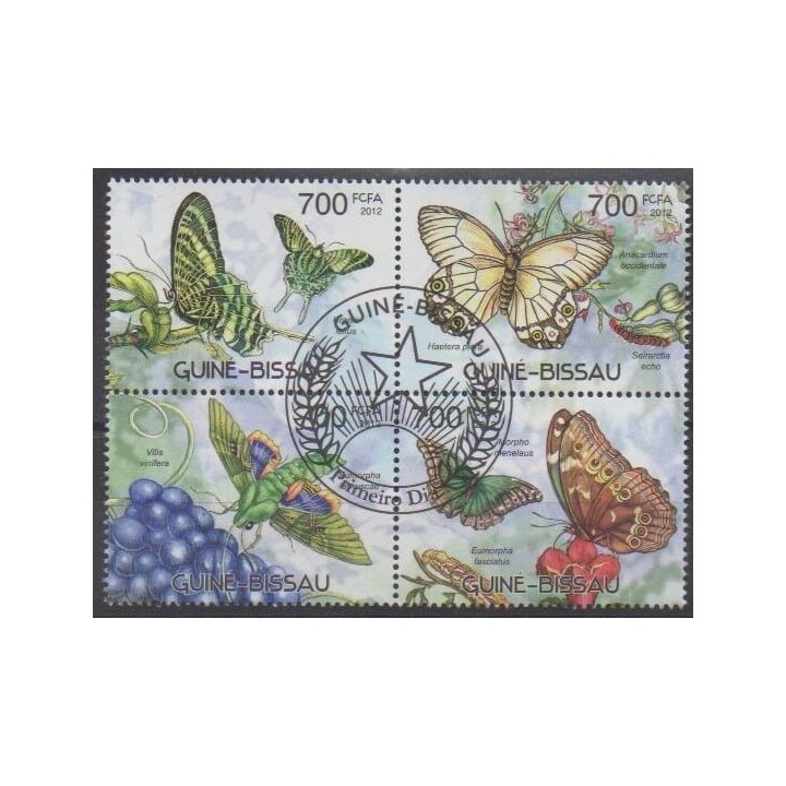 Acheter cette série de timbres de Guinée-Bissau de l'année 2012 (No 4246/4249). - Oblitéré