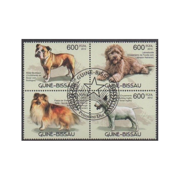 Acheter cette série de timbres de Guinée-Bissau de l'année 2012 (No 4242/4245). - Oblitéré