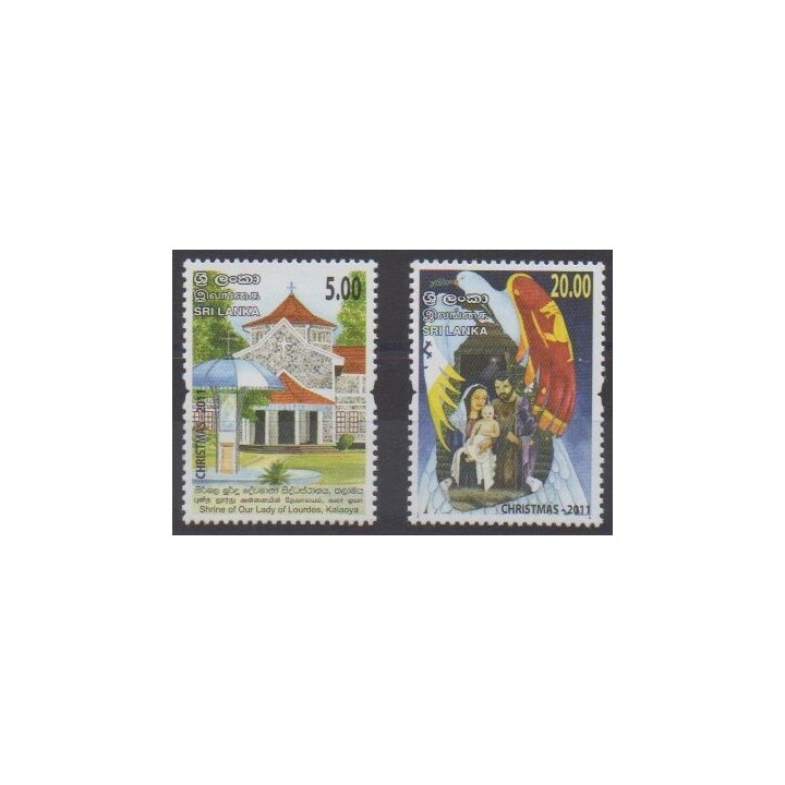 Buy this set of stamps of Sri Lanka of the year 2011 (Nb 1821/1822).
