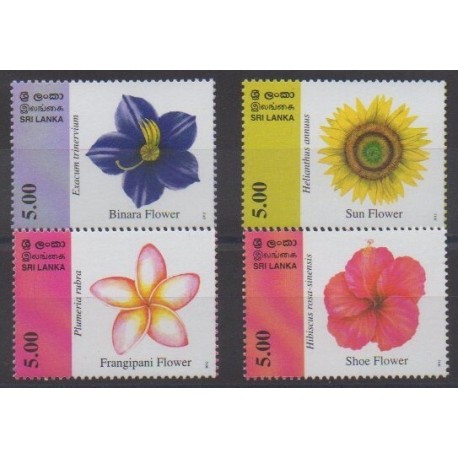 Sri Lanka - 2012 - Nb 1866/1869 - Flowers