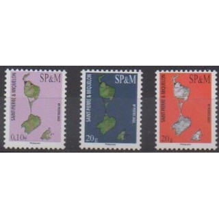 Buy this set of stamps of Saint-Pierre et Miquelon of the year 2022 (Nb 1281/1283).
