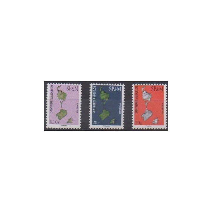 Acheter cette série de timbres de Saint-Pierre et Miquelon de l'année 2022 (No 1281/1283).