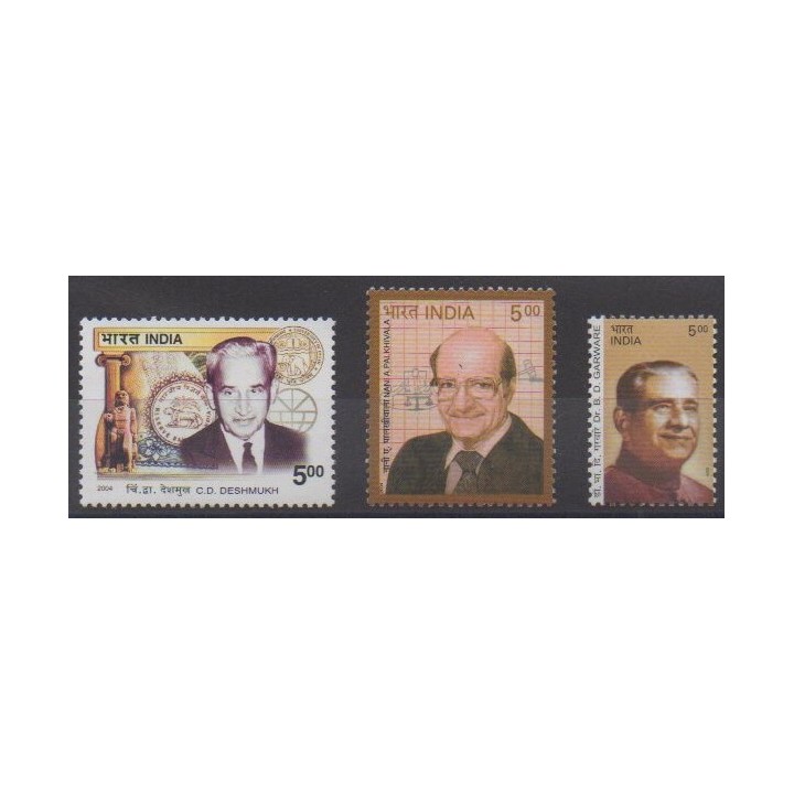 Buy this set of stamps of India of the year 2004 (Nb 1780/1782).