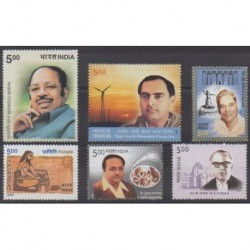 Inde - 2004 - No 1804/1809 - Célébrités