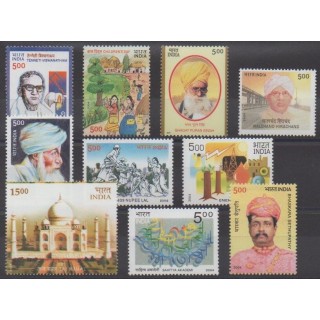 Acheter cette série de timbres d'Inde de l'année 2004 (No 1823/1832).