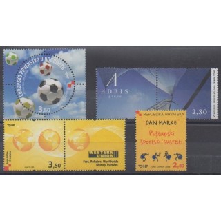 Acheter cette série de timbres de Croatie de l'année 2008 (No 810/813).