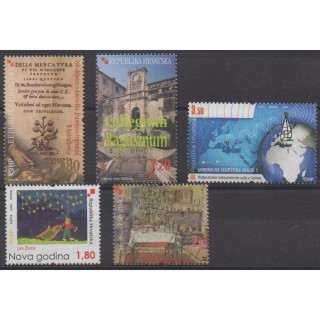 Acheter cette série de timbres de Croatie de l'année 2008 (No 824/828).