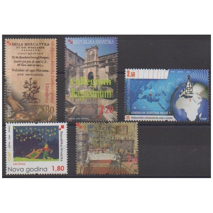 Buy this set of stamps of Croatia of the year 2008 (Nb 824/828).