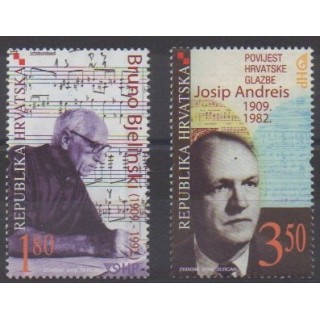 Acheter cette série de timbres de Croatie de l'année 2009 (No 836/837).