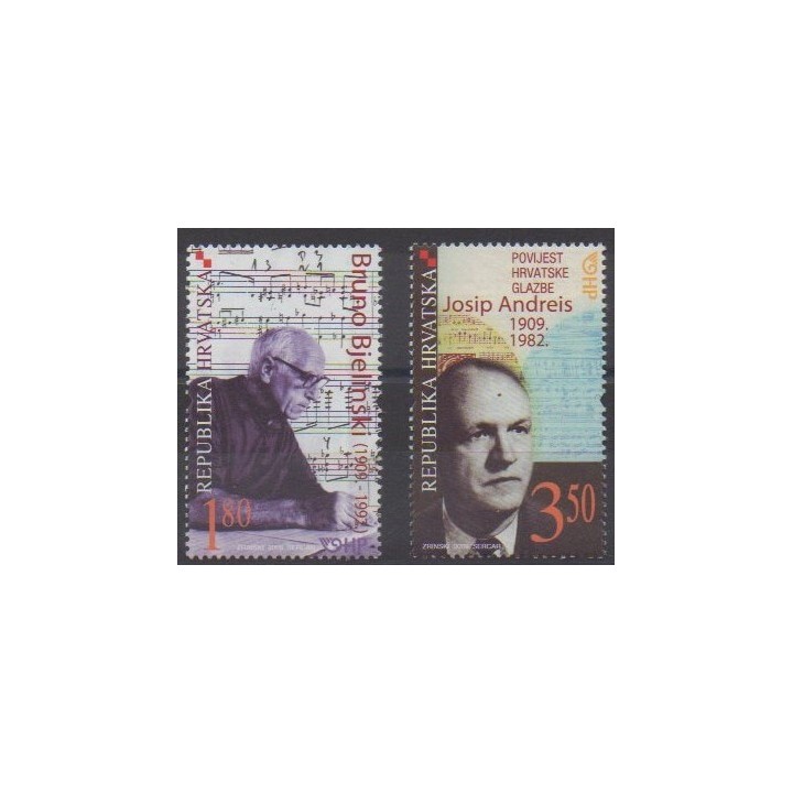 Buy this set of stamps of Croatia of the year 2009 (Nb 836/837).