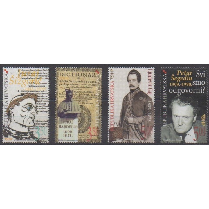 Acheter cette série de timbres de Croatie de l'année 2009 (No 845/848).