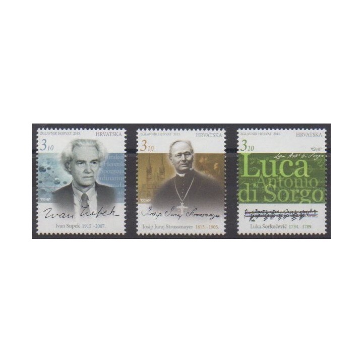 Buy this set of stamps of Croatia of the year 2015 (Nb 1087/1089).