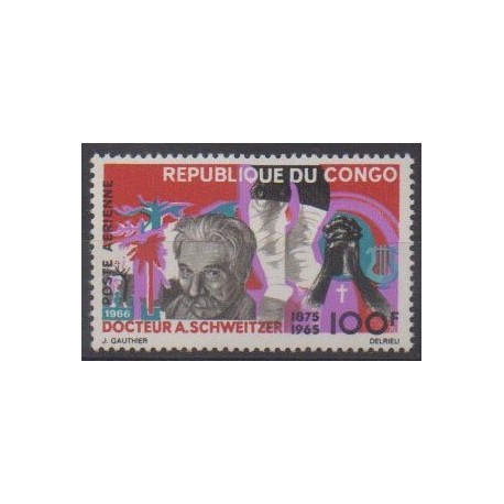 Congo (République du) - 1966 - No PA45 - Santé ou Croix-Rouge - Musique