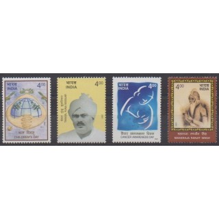Acheter cette série de timbres d'Inde de l'année 2001 (No 1635/1638).