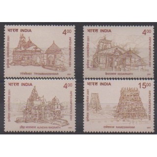 Buy this set of stamps of India of the year 2001 (Nb 1650/1653).
