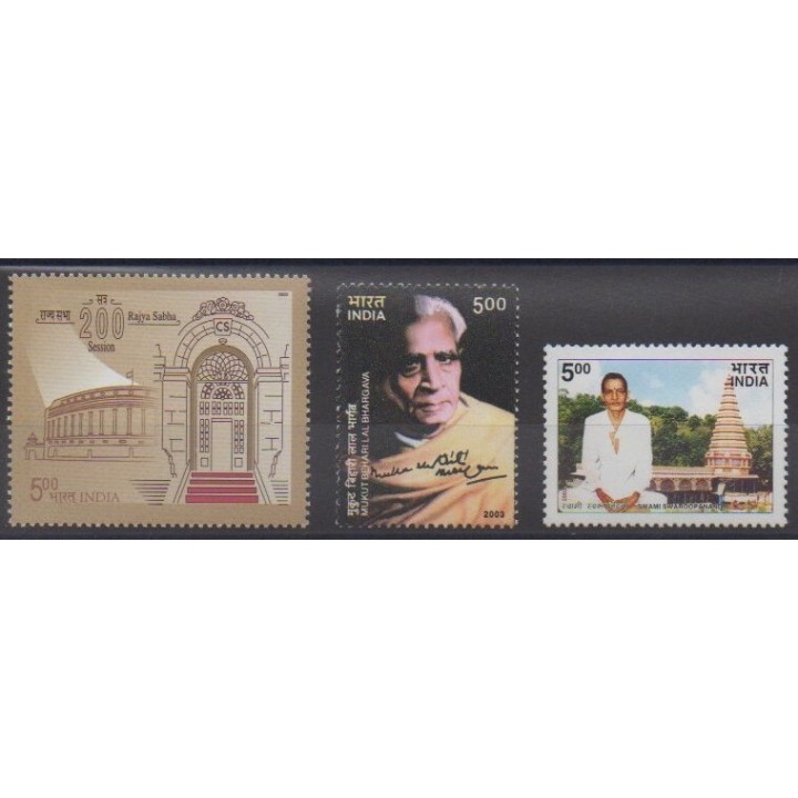 Buy this set of stamps of India of the year 2003 (Nb 1770/1772).
