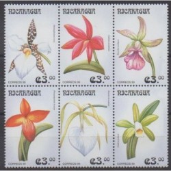 Nicaragua - 1999 - Nb 2355/2360 - Orchids