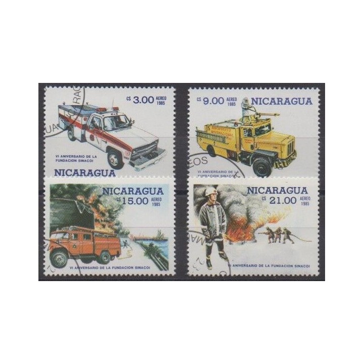 Acheter ces timbres du Nicaragua de l'année 1985 (No PA1116/PA1119). - Oblitéré