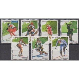 Acheter ces timbres du Nicaragua de l'année 1989 (No PA1293/PA1299). - Oblitéré
