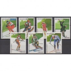 Nicaragua - 1989 - Nb PA1293/PA1299 - Winter Olympics - Used