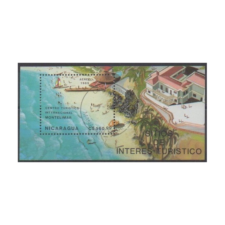 Acheter ce bloc-feuillet du Nicaragua de l'année 1989 (No BF188). - Oblitéré