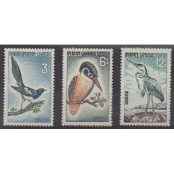 Cambodia - 1964 - Nb 147/149 - Birds - Mint hinged
