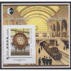 France - CNEP Sheets - 2022 - Nb CNEP 90 - Trains - Philately