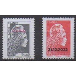 France - Poste - 2022 - Nb 5251Aa and 5253Aa