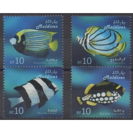 Maldives - 2006 - Nb 3769/3772 - Sea life