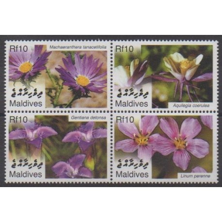 Maldives - 2007 - Nb 3824/3827 - Flowers