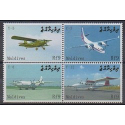 Maldives - 2009 - Nb 3981/3984 - Planes