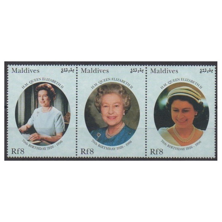 Buy this set of stamps of Maldives of the year 1996 (Nb 2228/2230).
