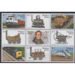 Acheter cette série de timbres des Maldives de l'année 1996 (No 2281/2289).