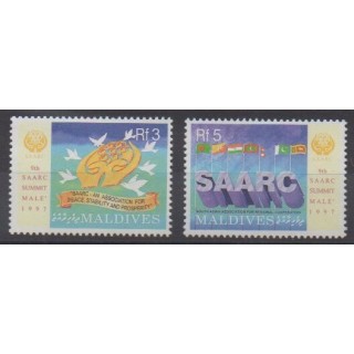 Acheter cette série de timbres des Maldives de l'année 1997 (No 2454/2455).