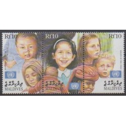 Maldives - 1999 - Nb 2861/2863 - Childhood