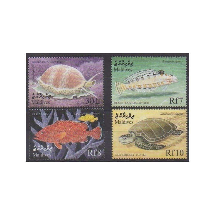 Buy this set of stamps of Maldives of the year 1999 (Nb 2805/2808).