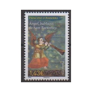 Buy this stamp of French Andorra of the year 2022 (Angel Baldaqui de Sant Bartomeu).
